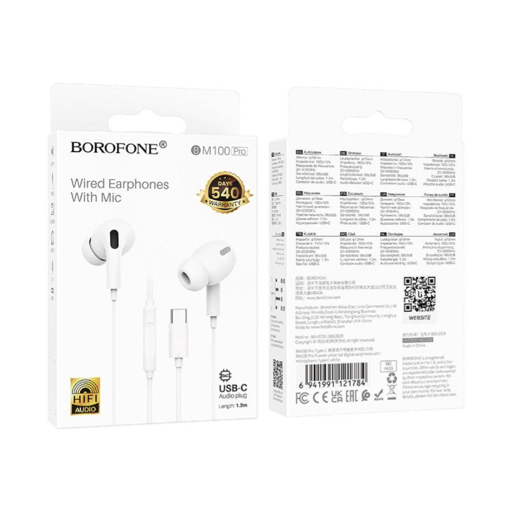 Audífonos Borofone BM100 Pro con Micrófono – USB-C-3