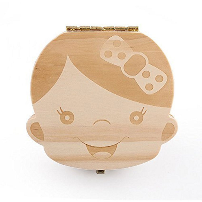 Caja Cajita Madera Dientes De Leche -0