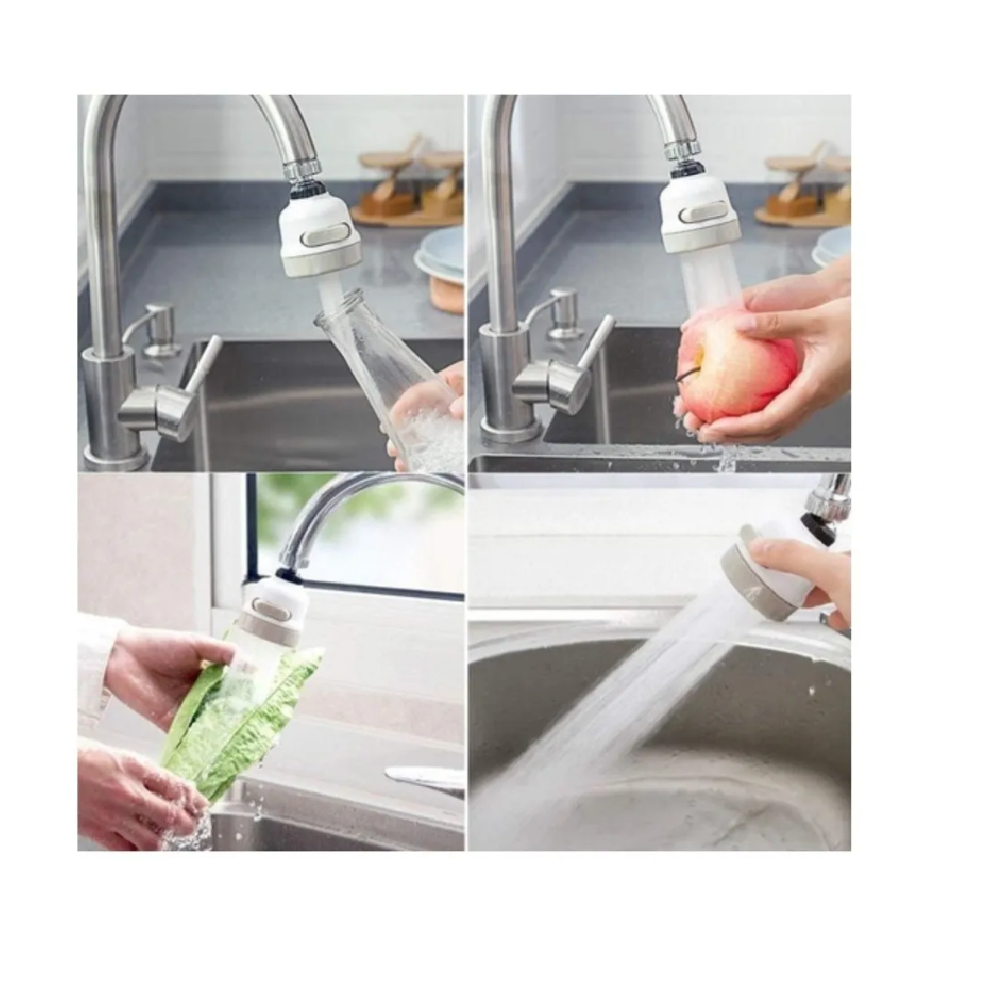 Grifo Cabezal Lavaplatos Giratorio 360 Ahorrador de Agua-1
