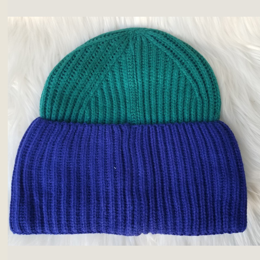 Gorro de lana bicolor-1