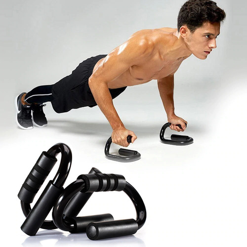 Barra S Push Up Multifunción Antideslizante Flexiones Pecho azul-1