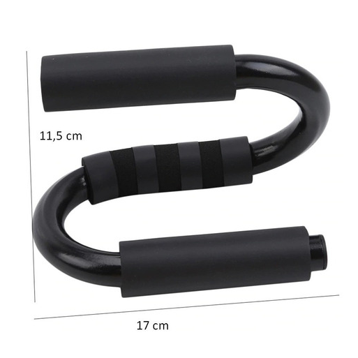 Barra S Push Up Multifunción Antideslizante Flexiones Pecho azul-2