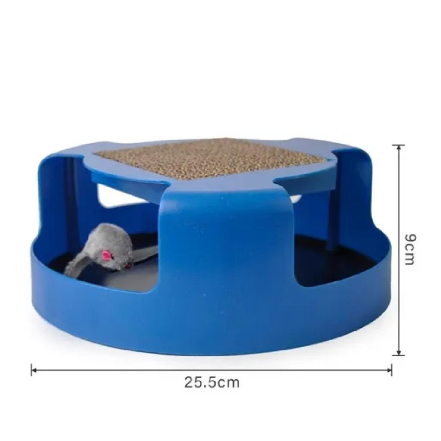 Juguete Interactivo Para Gatos Atrapa Al Raton Rascador-1