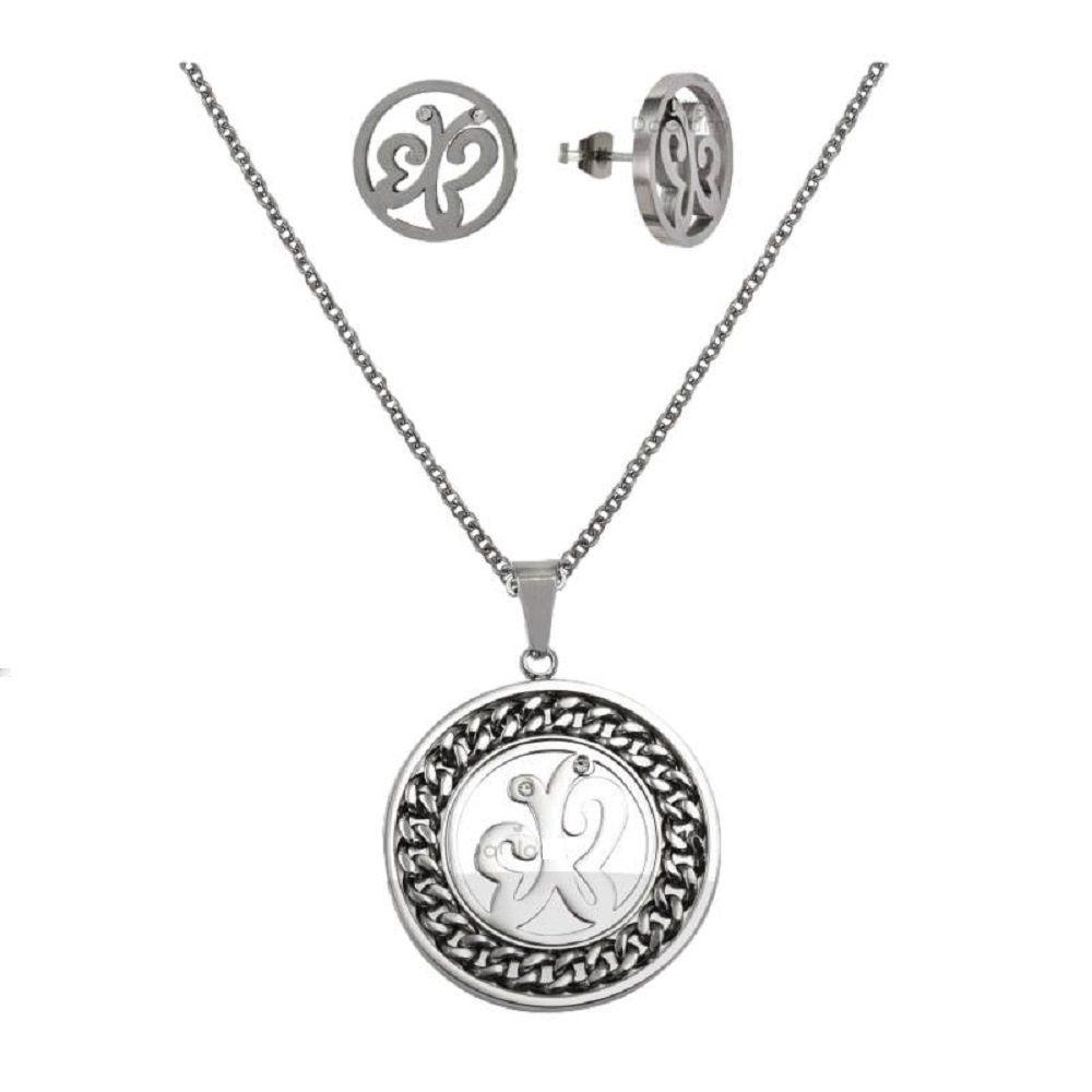 Conjunto Aros Y Colgante-0