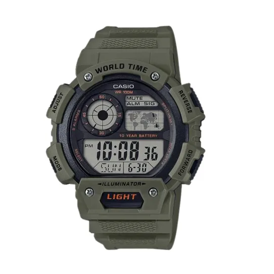 Reloj Casio Digital Hombre Modelo AE-1400WH-3AV-0