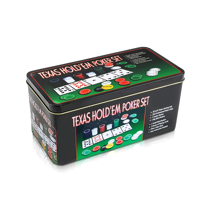 Set Poker Juego De Mesa 200 Fichas Naipes Fichas Poker-0