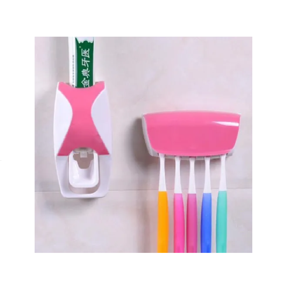 Dispensador Pasta Dental Y Porta Cepillos-1