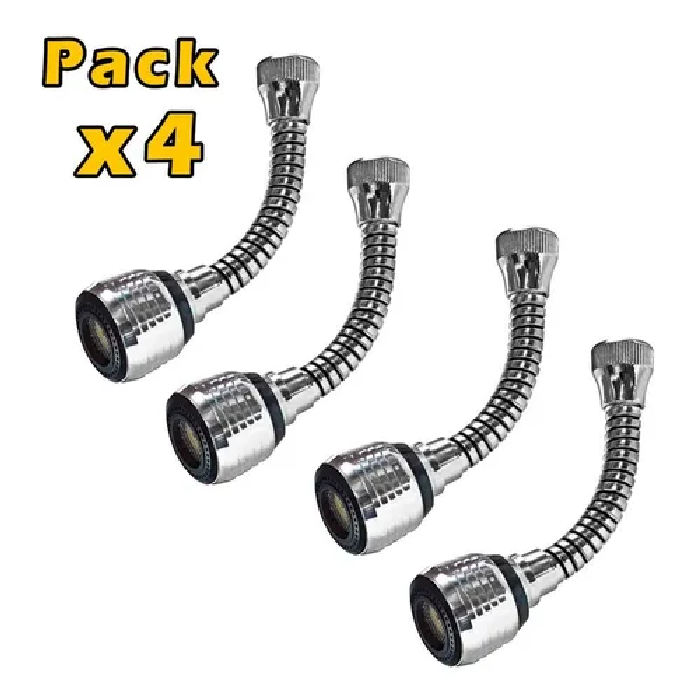 Pack X4 Extension Flexible Para Lavaplatos Grifo De Cocina-1