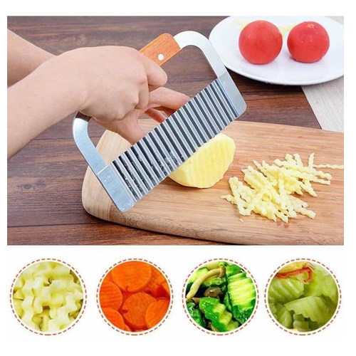 Cuchillo Ondulado Corrugado Acero Inoxidable-1