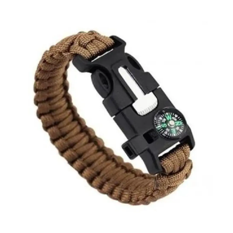 Pulsera Paracord Supervivencia Pedernal -0