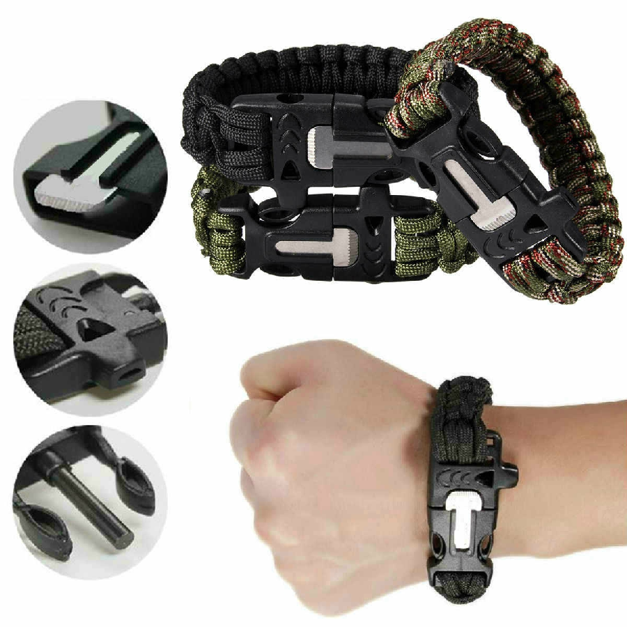 Pulsera Paracord Supervivencia Pedernal -3
