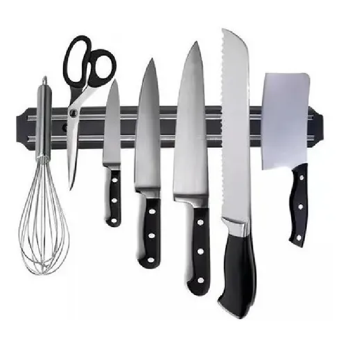 Barra Imán Magnética 33cm Imantada Para Cuchillos Metales-1