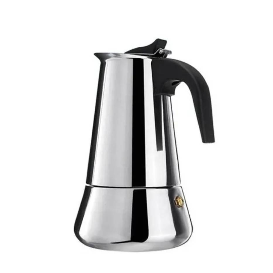 Cafetera Portátil De 4 Tazas Acero Inoxidable Moka Espresso-0