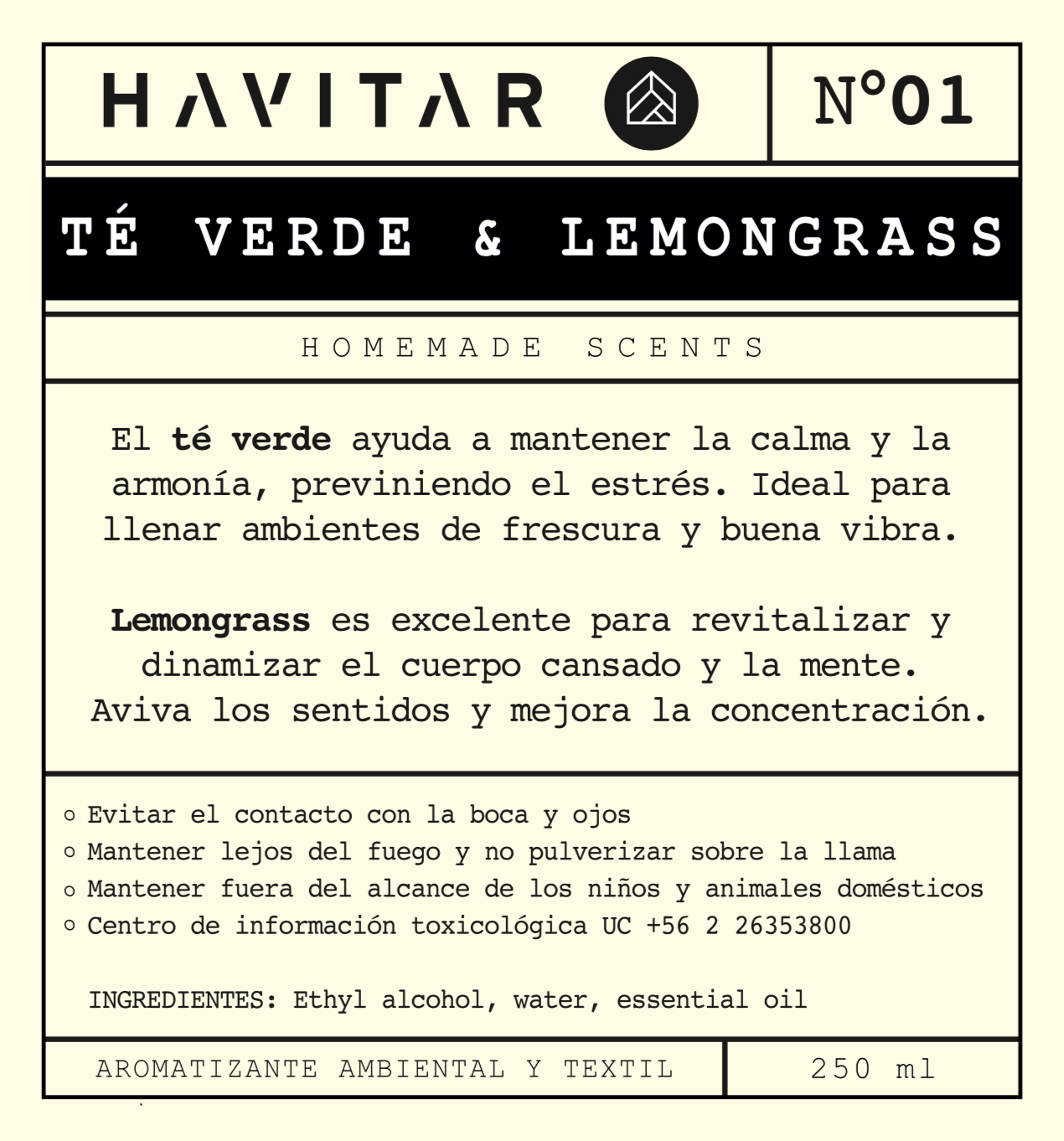 Aromatizador Ambiental y Textil Vidrio 250 ML Te Verde & Lemongrass-2