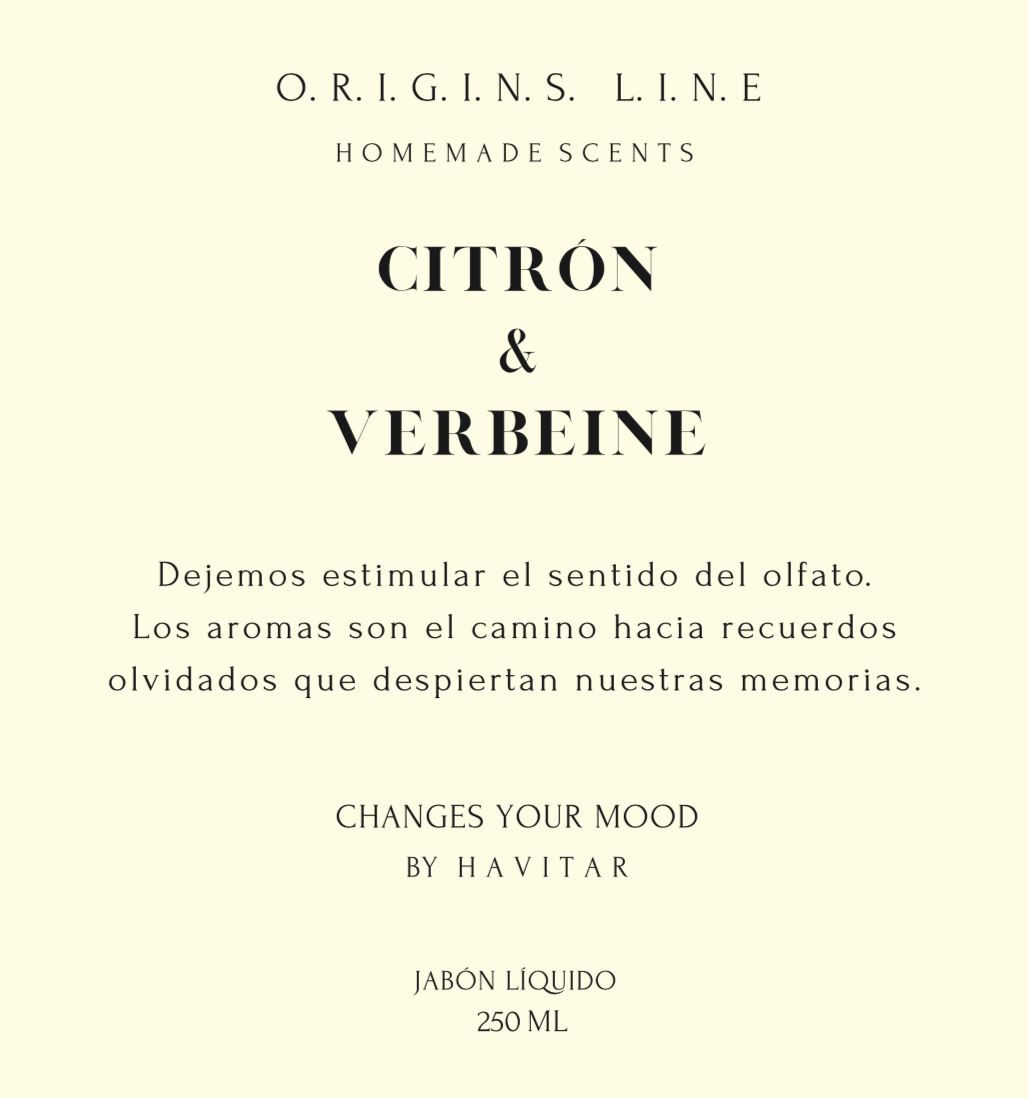 Jabón Líquido Vidrio 250 ML Citrón & Verbeine-2