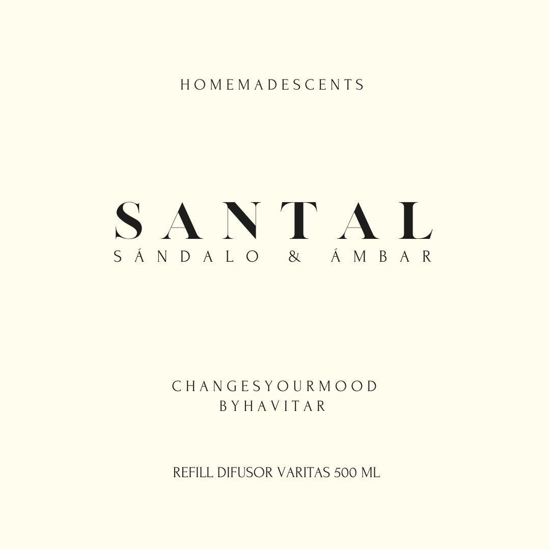 Refill Difusor de varitas 500 ML Santal-4