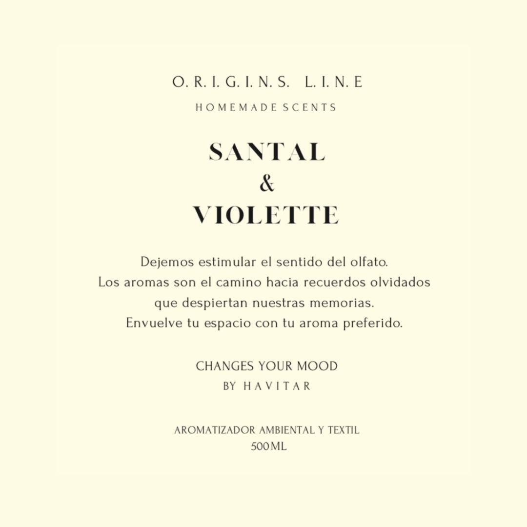 Aromatizador Ambiental y Textil Vidrio 500 ML Santal & Violette-2