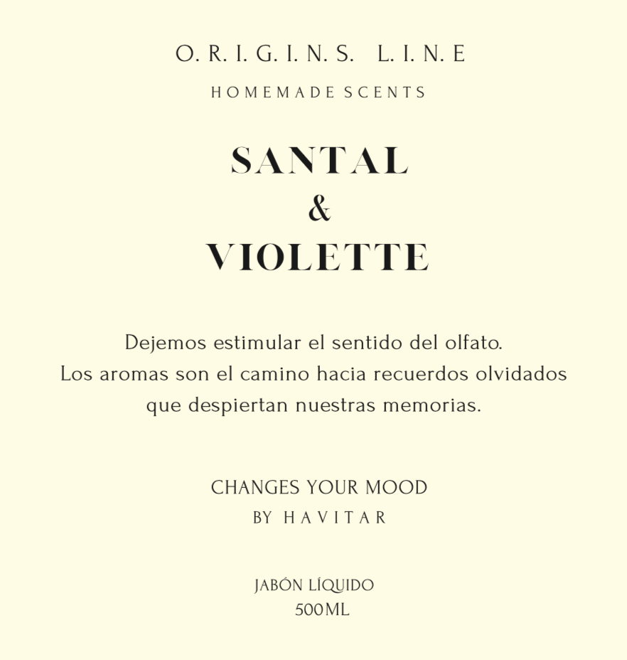 Jabón Líquido Vidrio 500 ML Santal & Violette-2