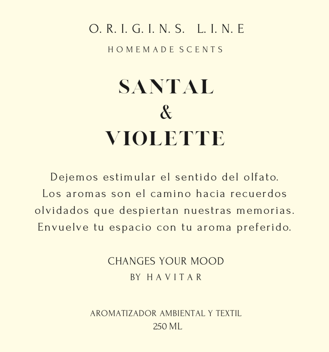 Aromatizador Ambiental y Textil VID 250 ML Santal & Violette-2