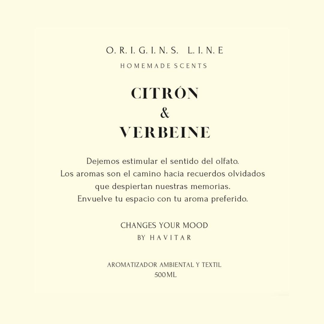 Aromatizador Ambiental y Textil Vidrio 500 ML Citrón & Verbeine-2