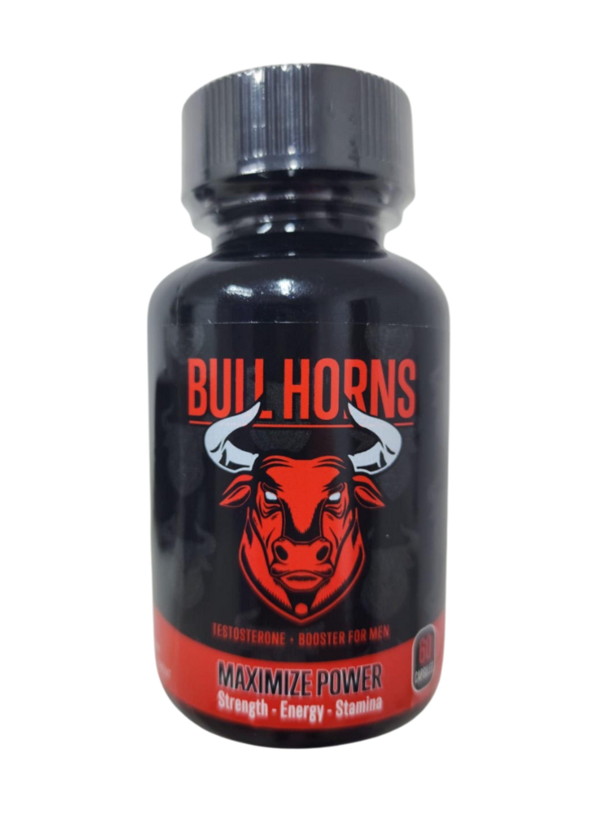 Potenciador Sexual Viagra en Capsulas Bull Horns con Testosterona-0