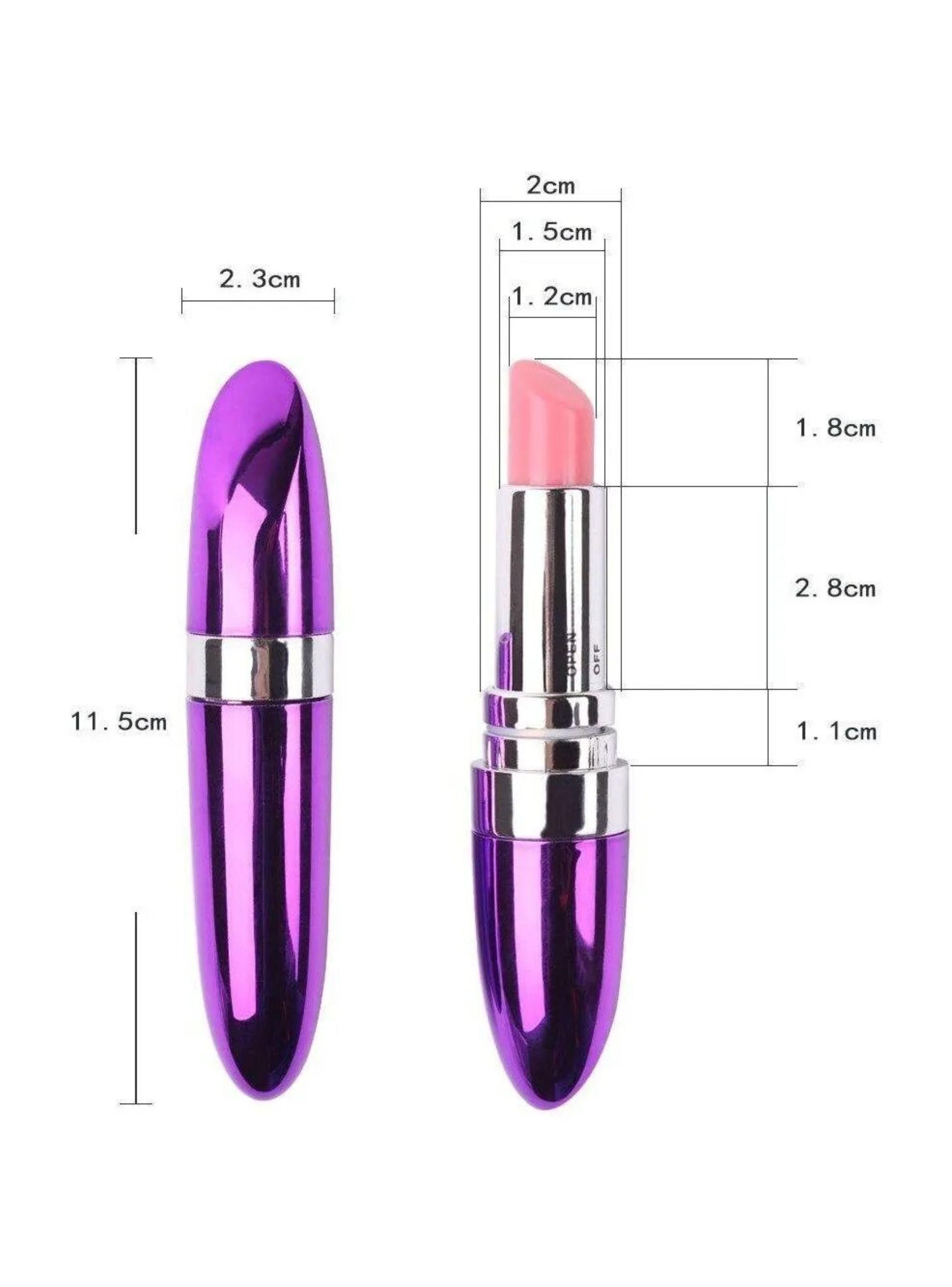Vibrador en Forma de Labial de 11 cm-2