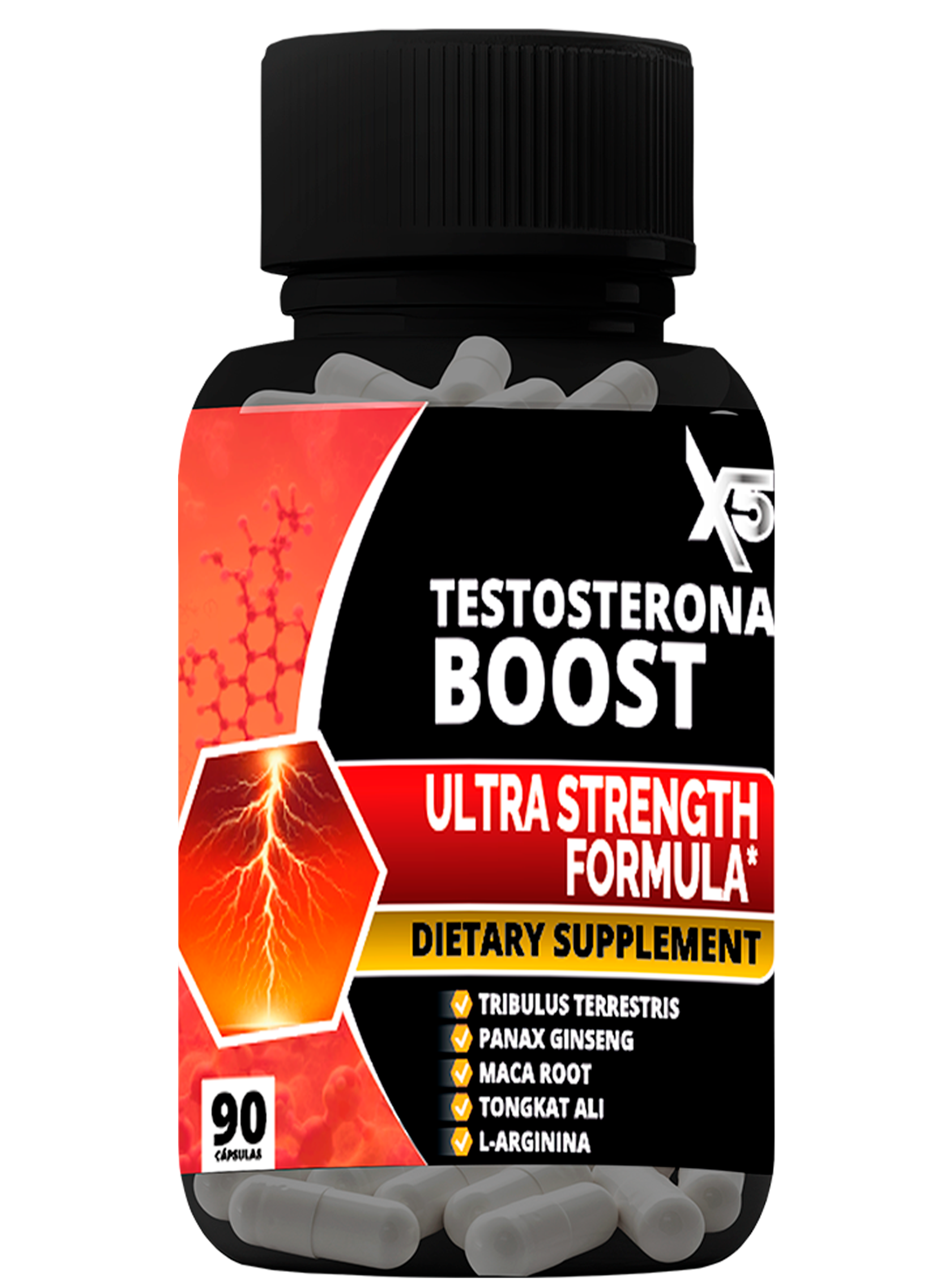 Suplemento de Testosterona Boost X5 (90 Cápsulas)-0