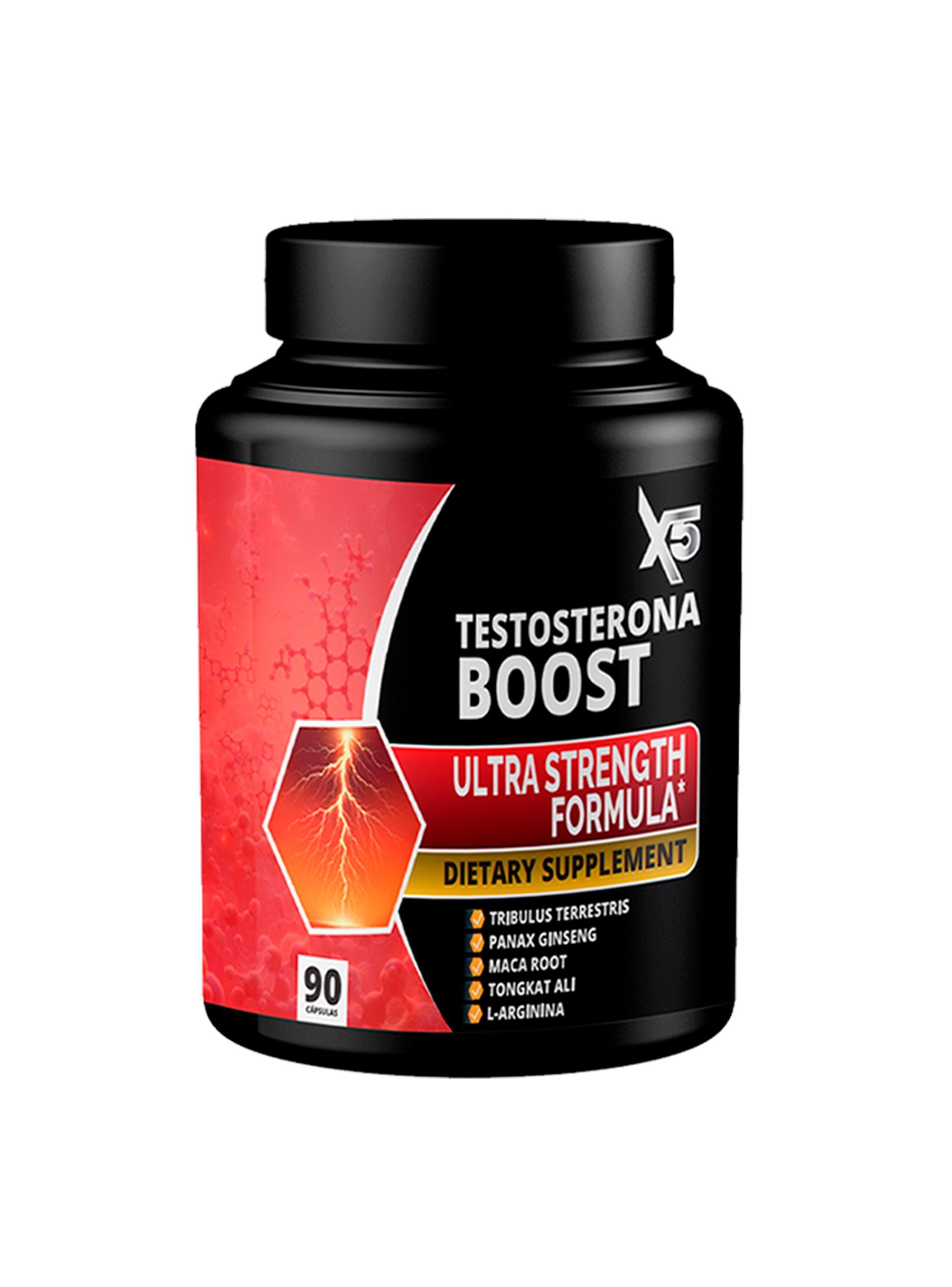 Suplemento de Testosterona Boost X5 (90 Cápsulas)-1
