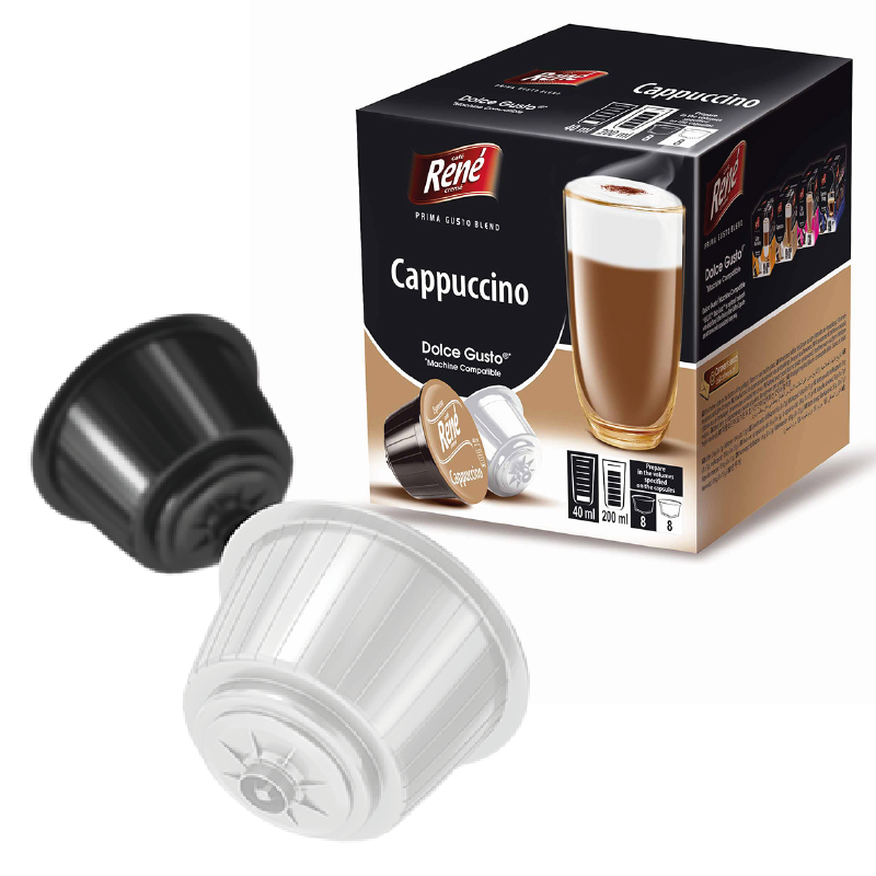 Cappuccino para Dolce Gusto - René Coffee 16 Cápsulas-1