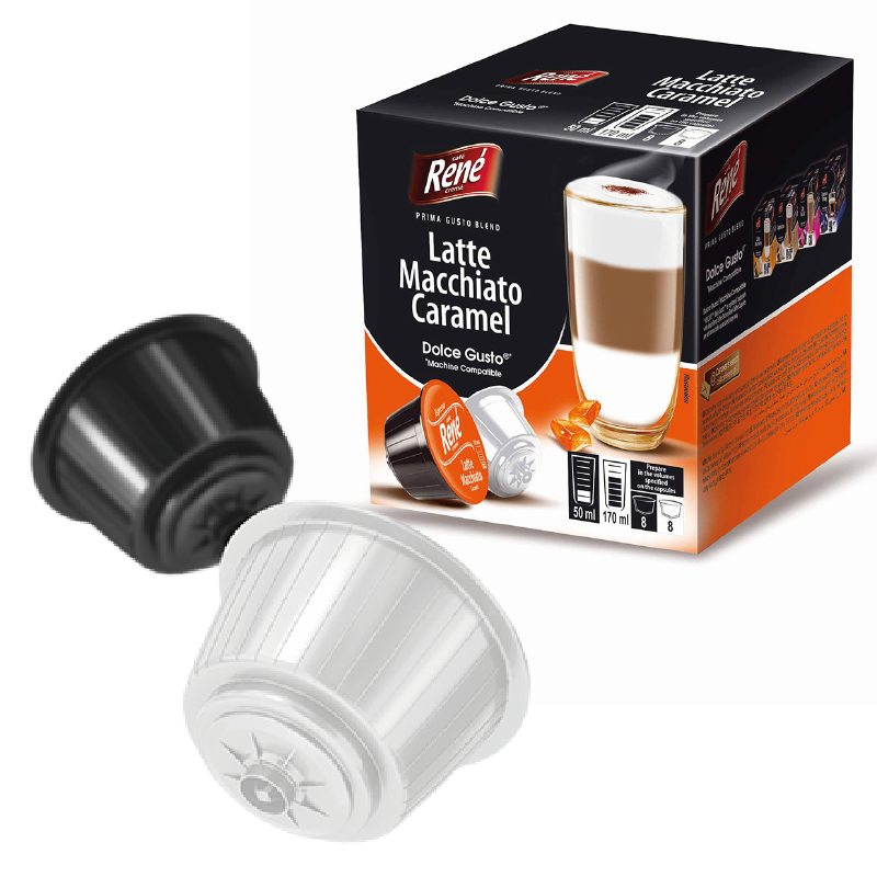 Caramel Latte Macchiato para Dolce Gusto - René Coffee 96 cápsulas-1