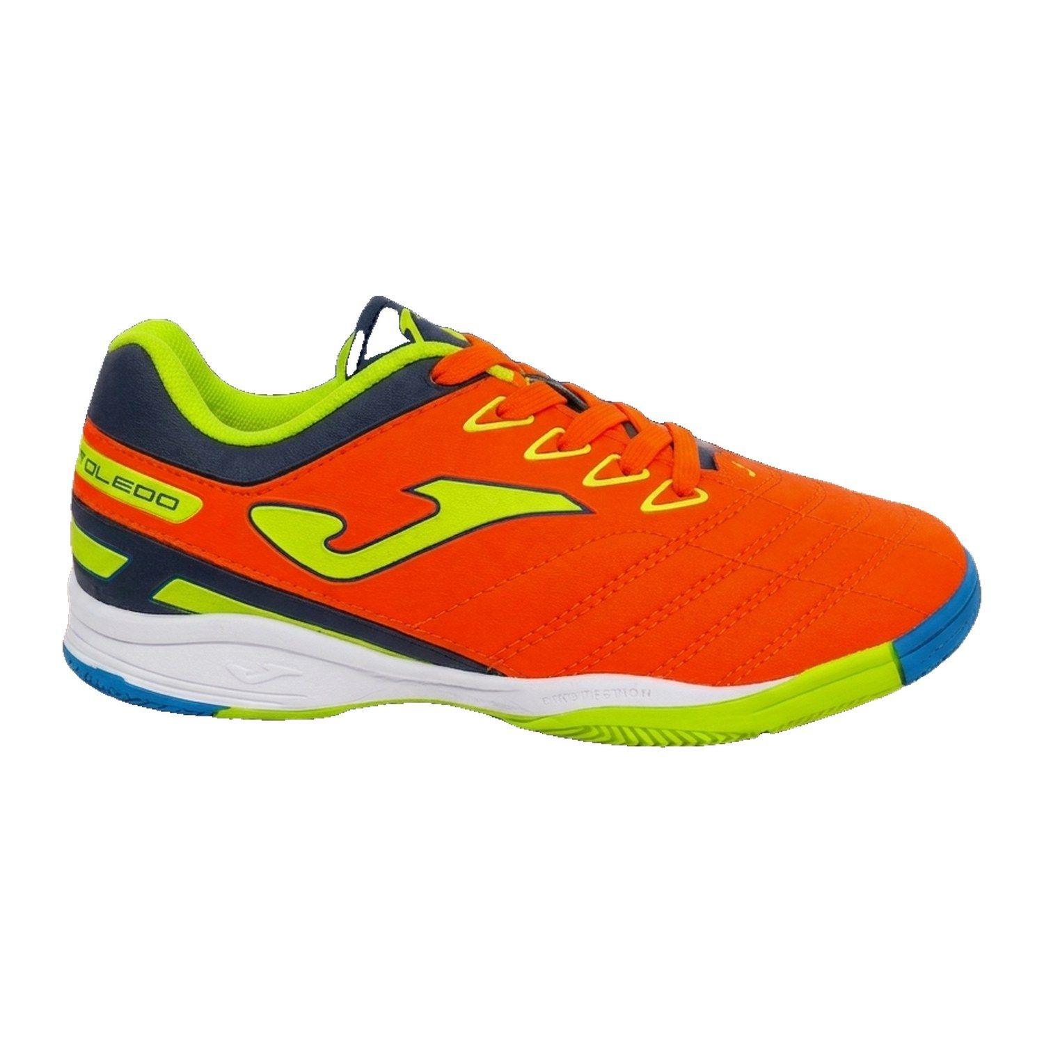 Zapatilla Joma Toledo Junior Niño Naranja Amarillo Fútbol Sala Indoor Suela No Marcante-0