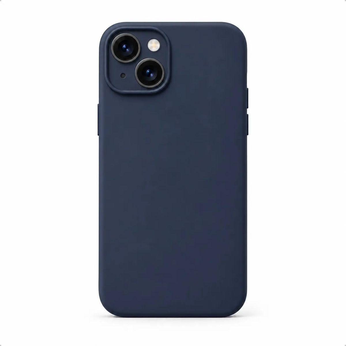 Carcasa Funda Silicona para iPhone 15 Plus con Interior de Microfibra-0