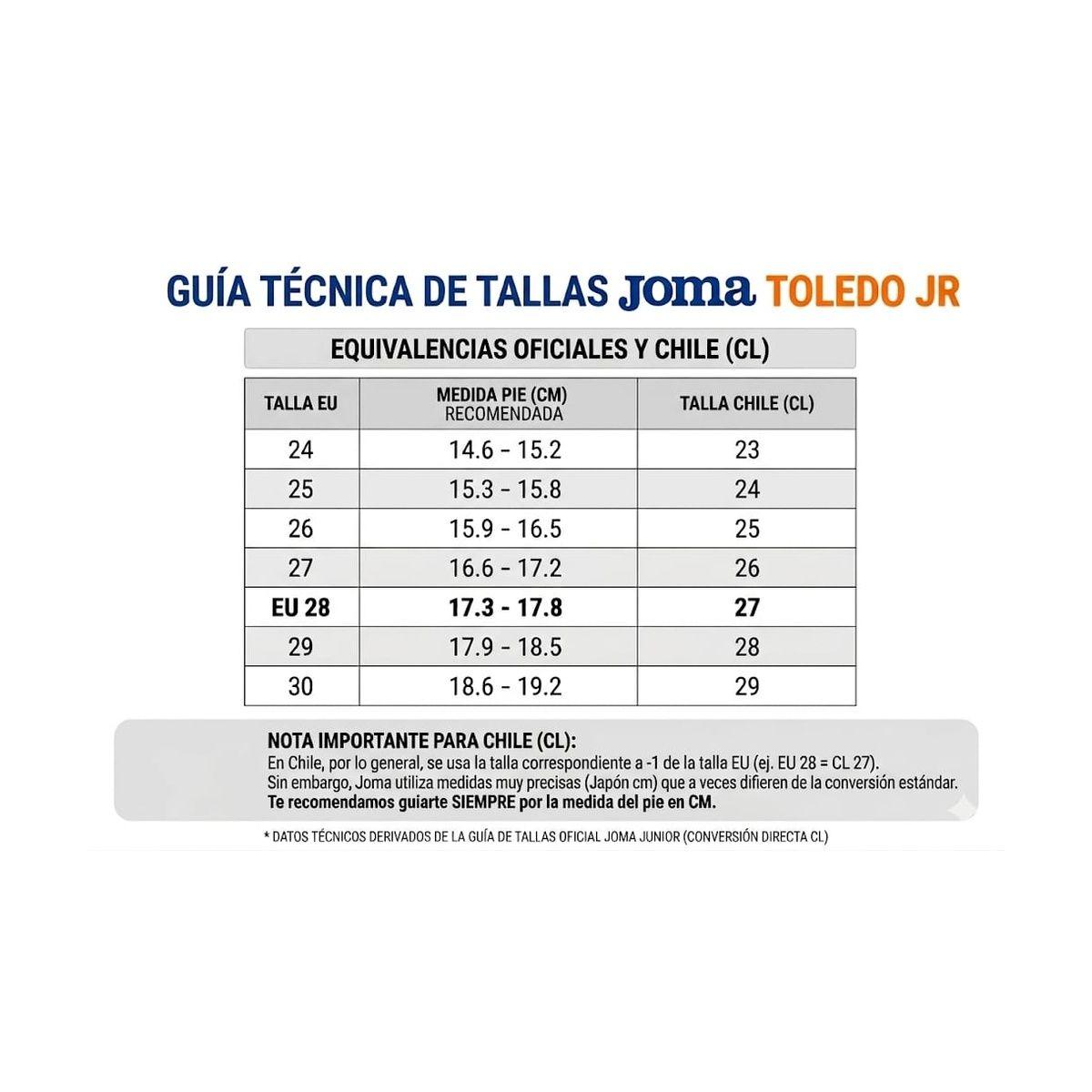 Zapatilla Joma Toledo Junior Navy Naranja Futbol Sala Nino Indoor-2