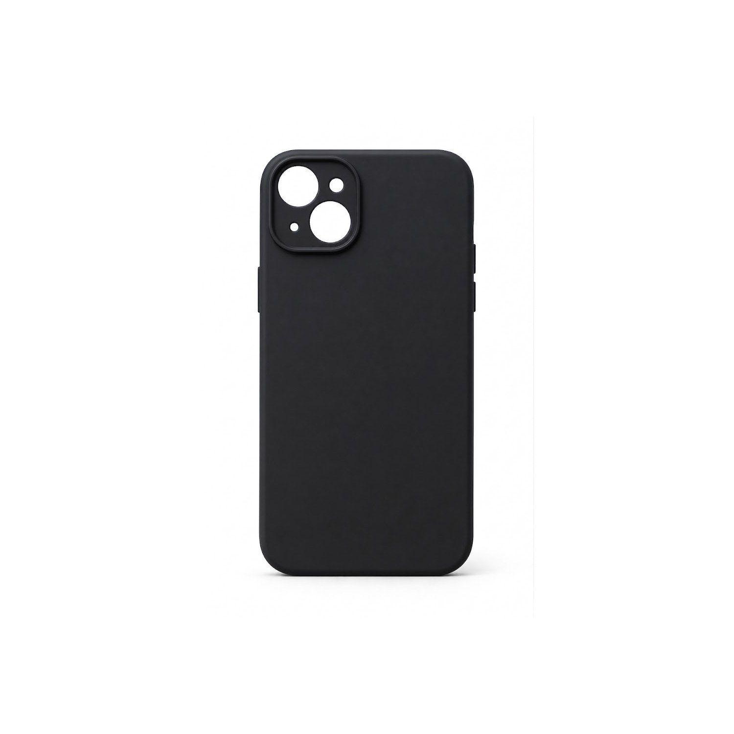 Carcasa de Silicona para iPhone 14 con Interior de Microfibra-0