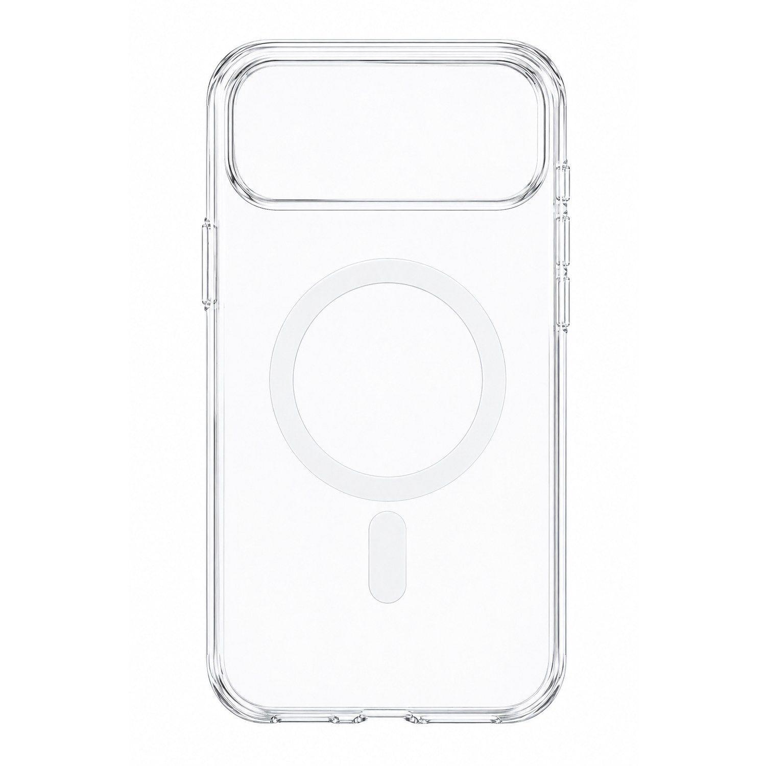 Carcasa Transparente Antigolpes para iPhone 17 Pro con Anillo Magnético y Carga Inalámbrica-0