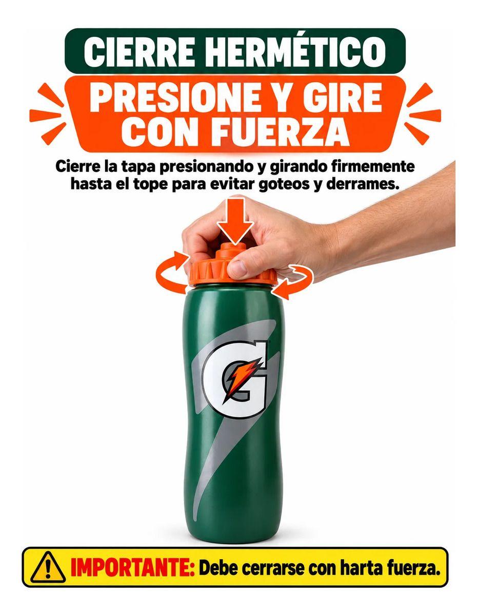 Pack 2 Botellas Deportivas Gatorade Verde 947 ml Squeeze Libre de BPA-2
