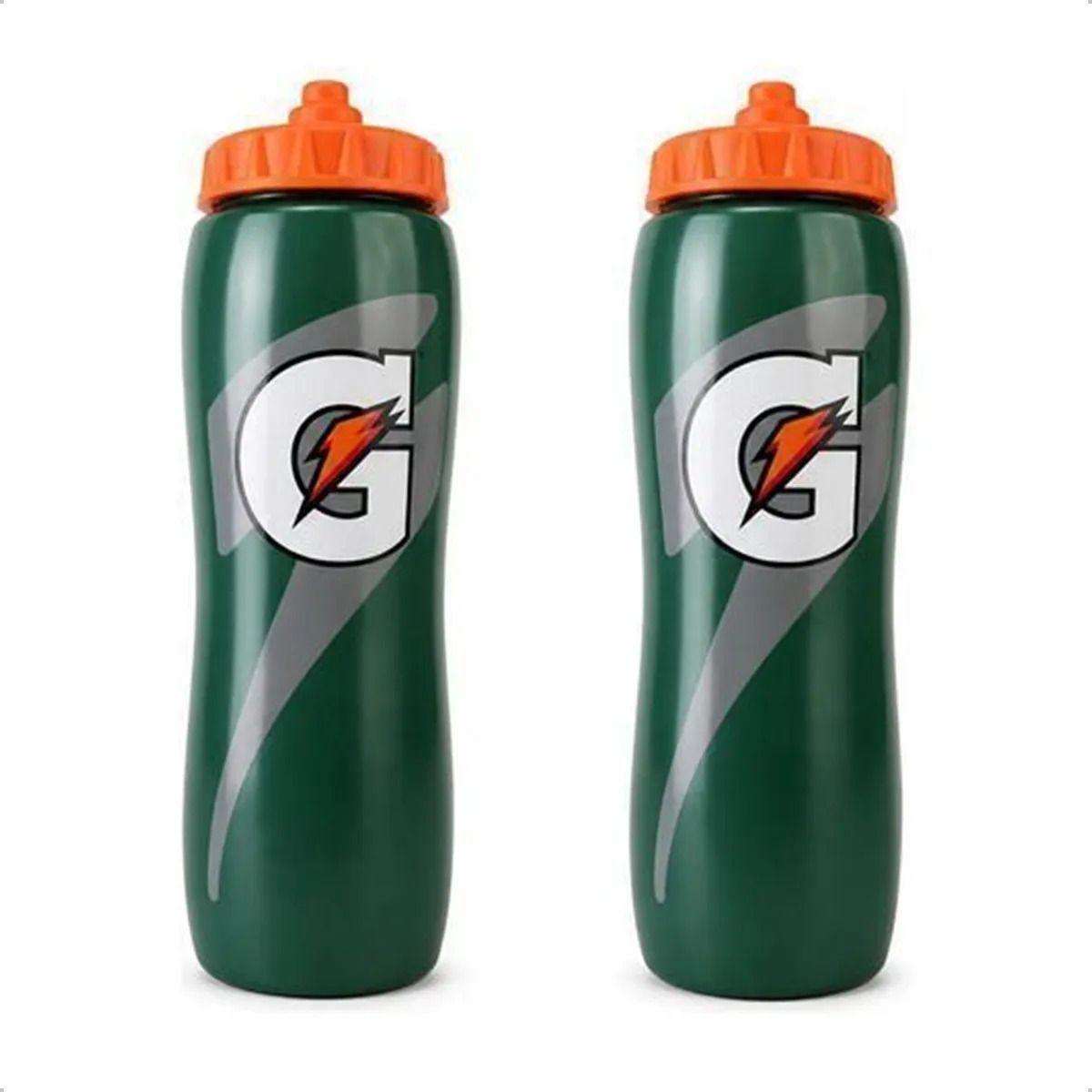 Pack 2 Botellas Gatorade 947 ml Caramañola Squeeze Verde Clásica-0
