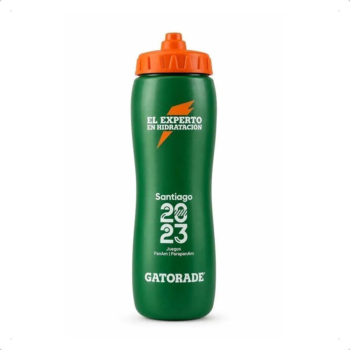 Pack 2 Botellas Gatorade 947 ml Caramañola Squeeze Verde Clásica-3