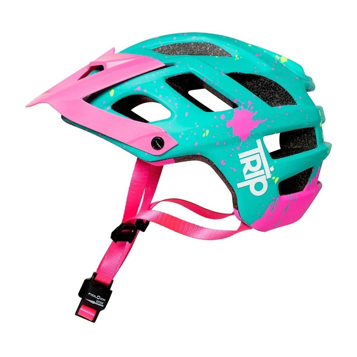 Casco Bicicleta Ciclismo MTB Trip Enduro Certificado Euphoria Blue/Pink-2