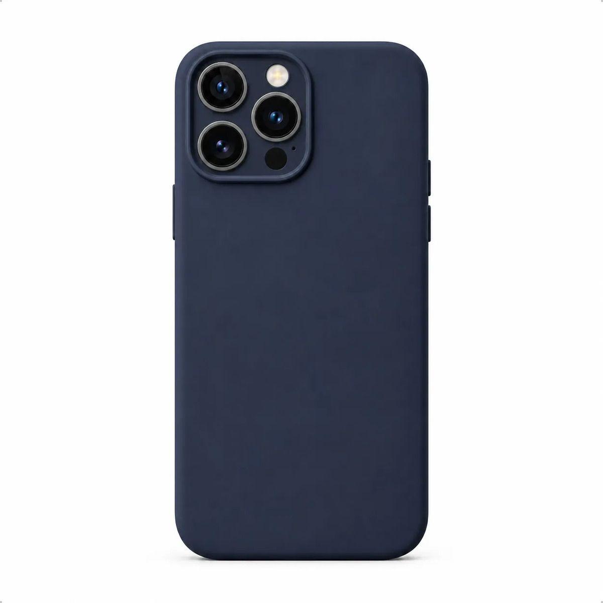 Carcasa de Silicona para iPhone 15 Pro Max con Interior de Microfibra-0
