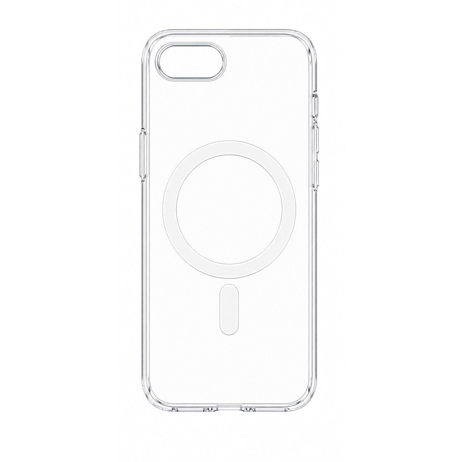 Carcasa Transparente Antigolpes para iPhone 16e con Anillo Magnético y Carga Inalámbrica-0