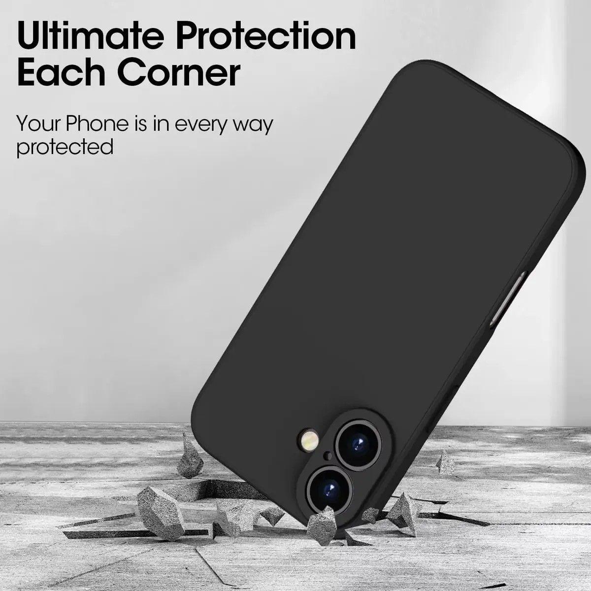 Carcasa de Silicona para iPhone 17 Air con Interior de Microfibra-1