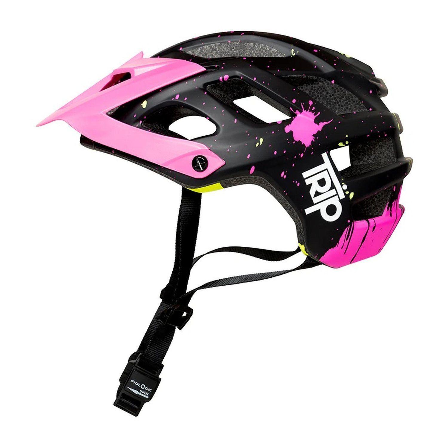 Casco de Ciclismo MTB Trip Enduro Euphoria Black/Pink Negro Rosado Cierre Magnético Fidlock EN1078-2
