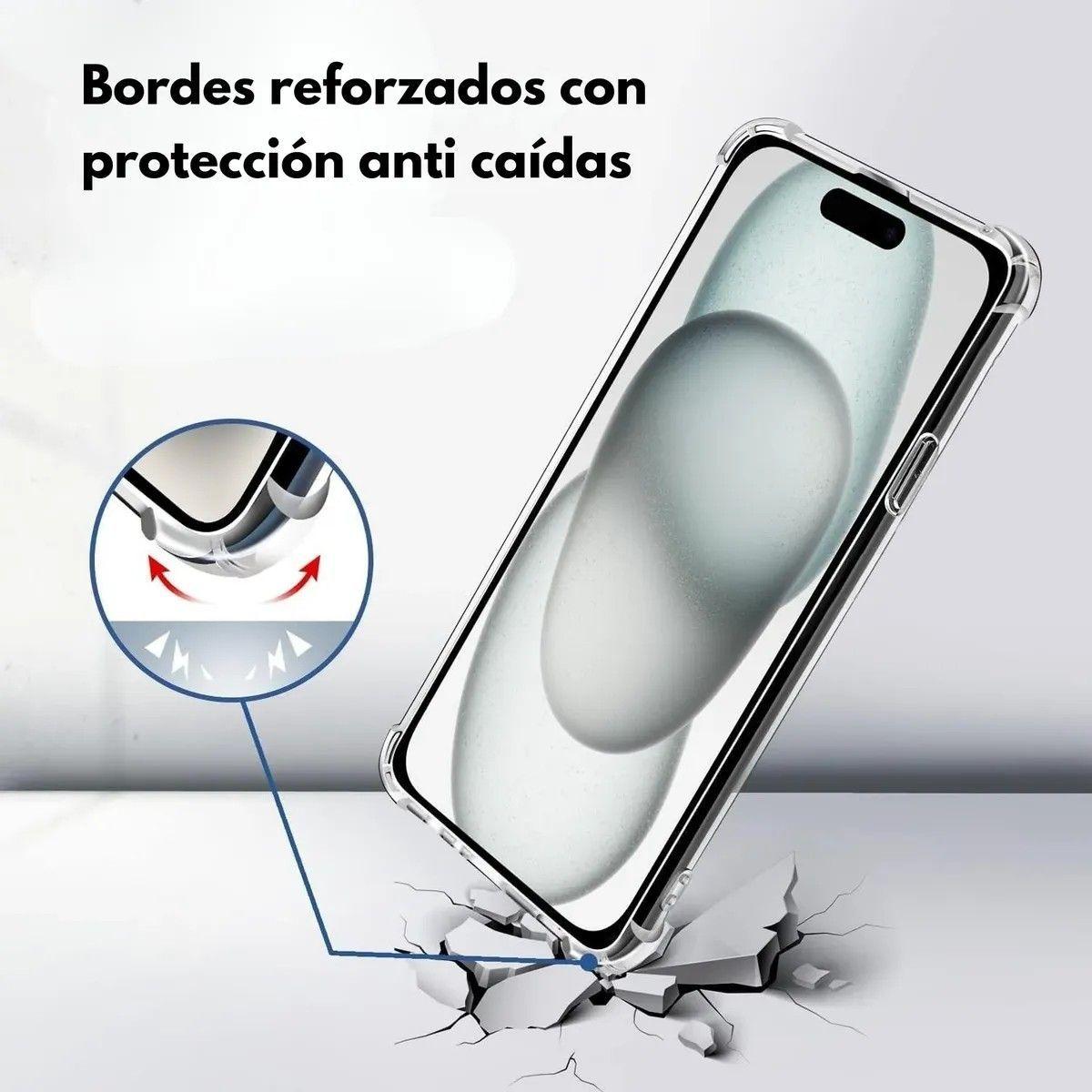 Carcasa Transparente Antigolpes para iPhone 15 Pro Max con Anillo Magnético y Carga Inalámbrica-1