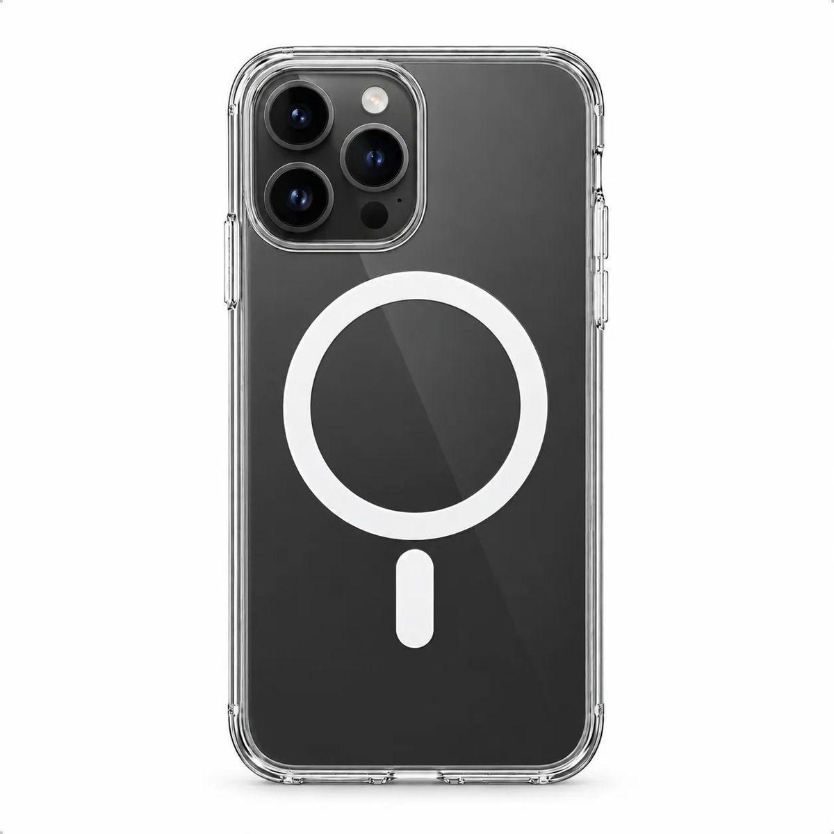 Carcasa Transparente Magnética Compatible con iPhone 14 Pro Max-0