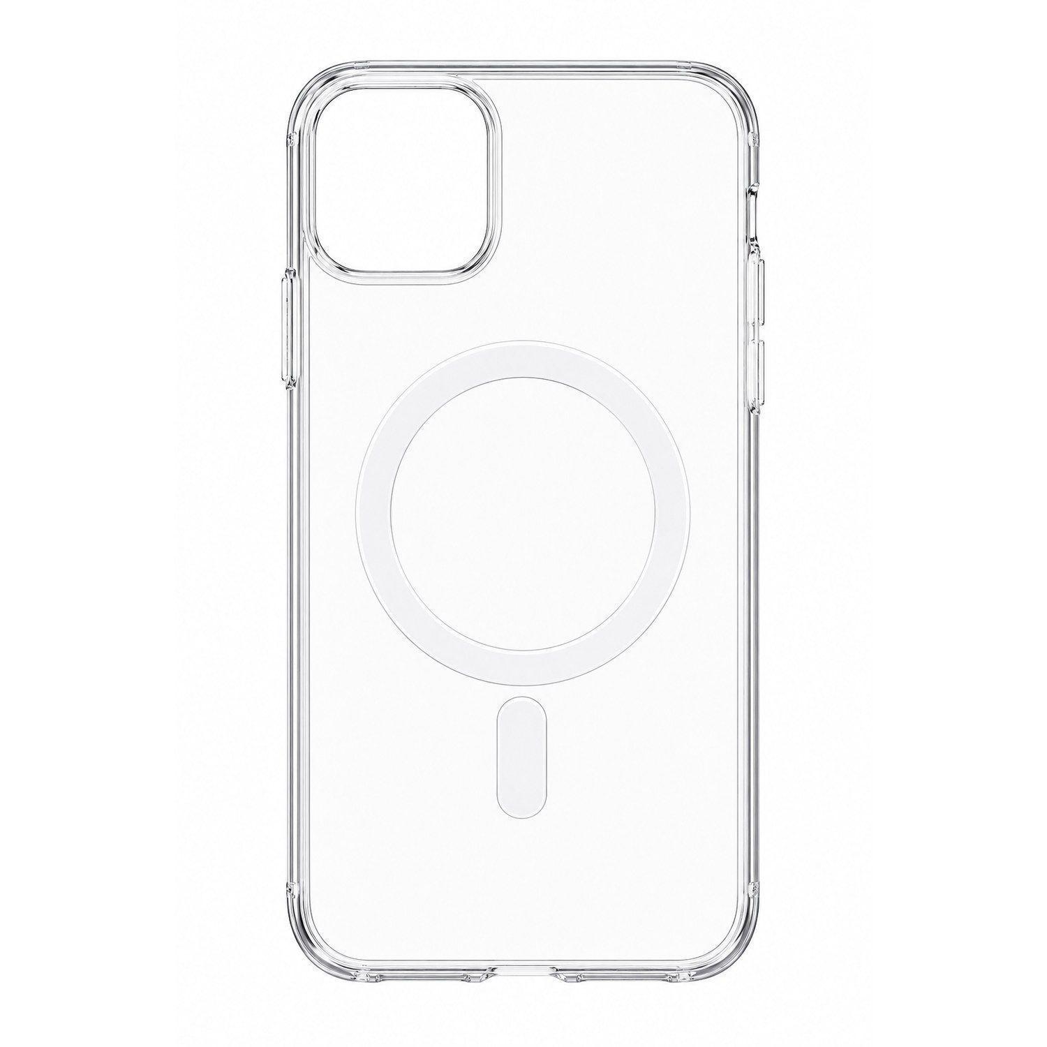 Carcasa Funda Transparente Magnética para iPhone 11 Antigolpes Compatible con MagSafe-1