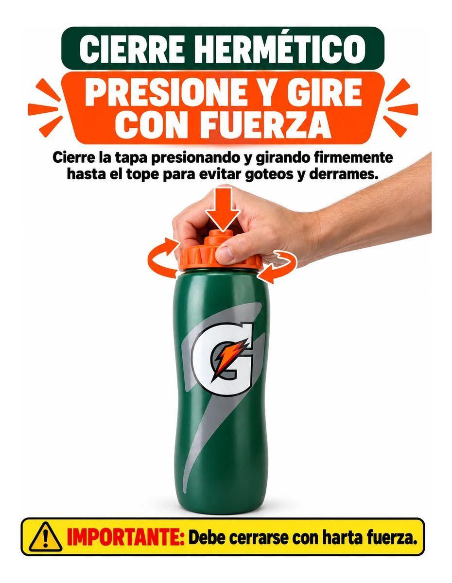 Botella Caramañola Gatorade Selección Chilena 947 ml Squeeze Libre de BPA-2