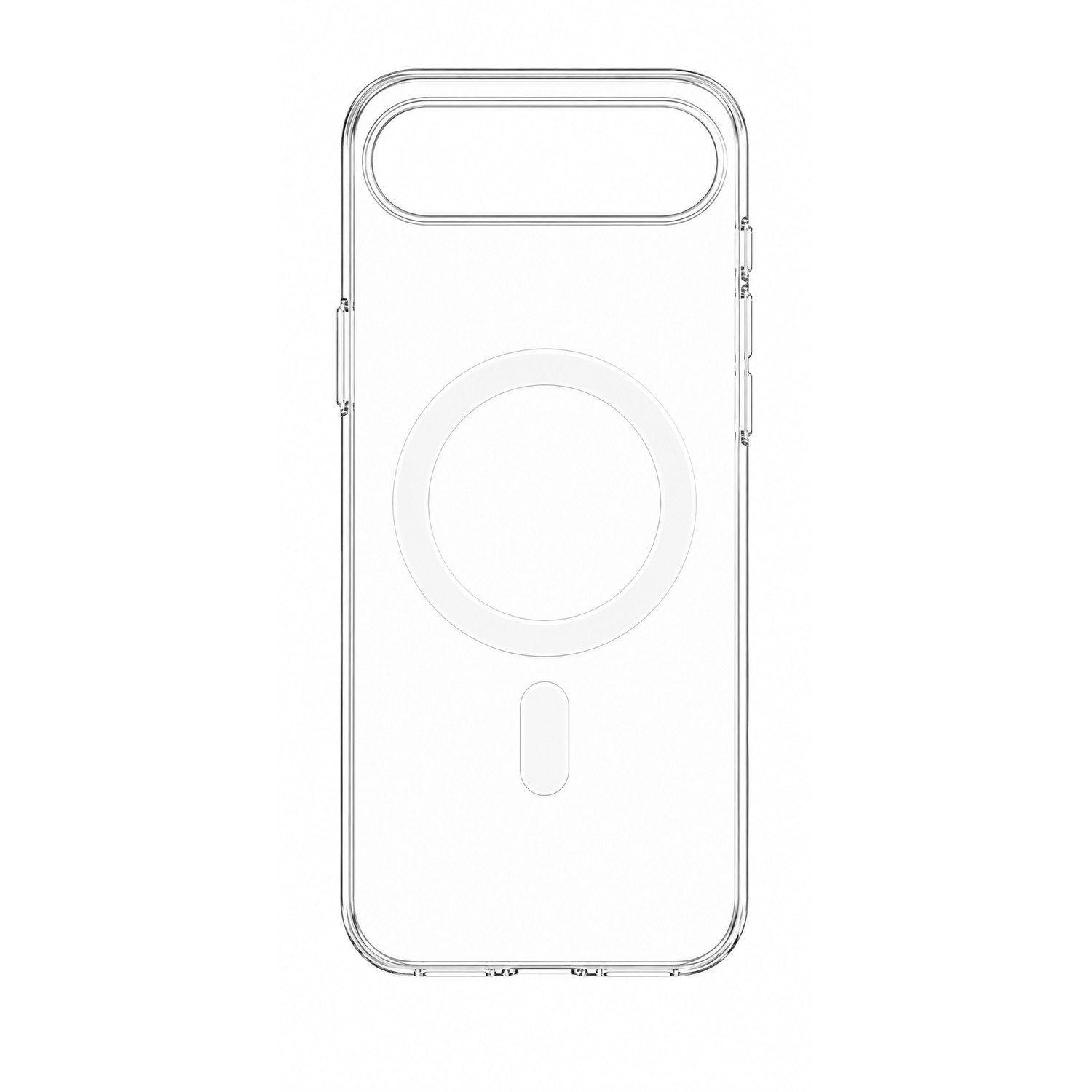 Carcasa Transparente Antigolpes para iPhone 17 Air con Anillo Magnético y Carga Inalámbrica-0