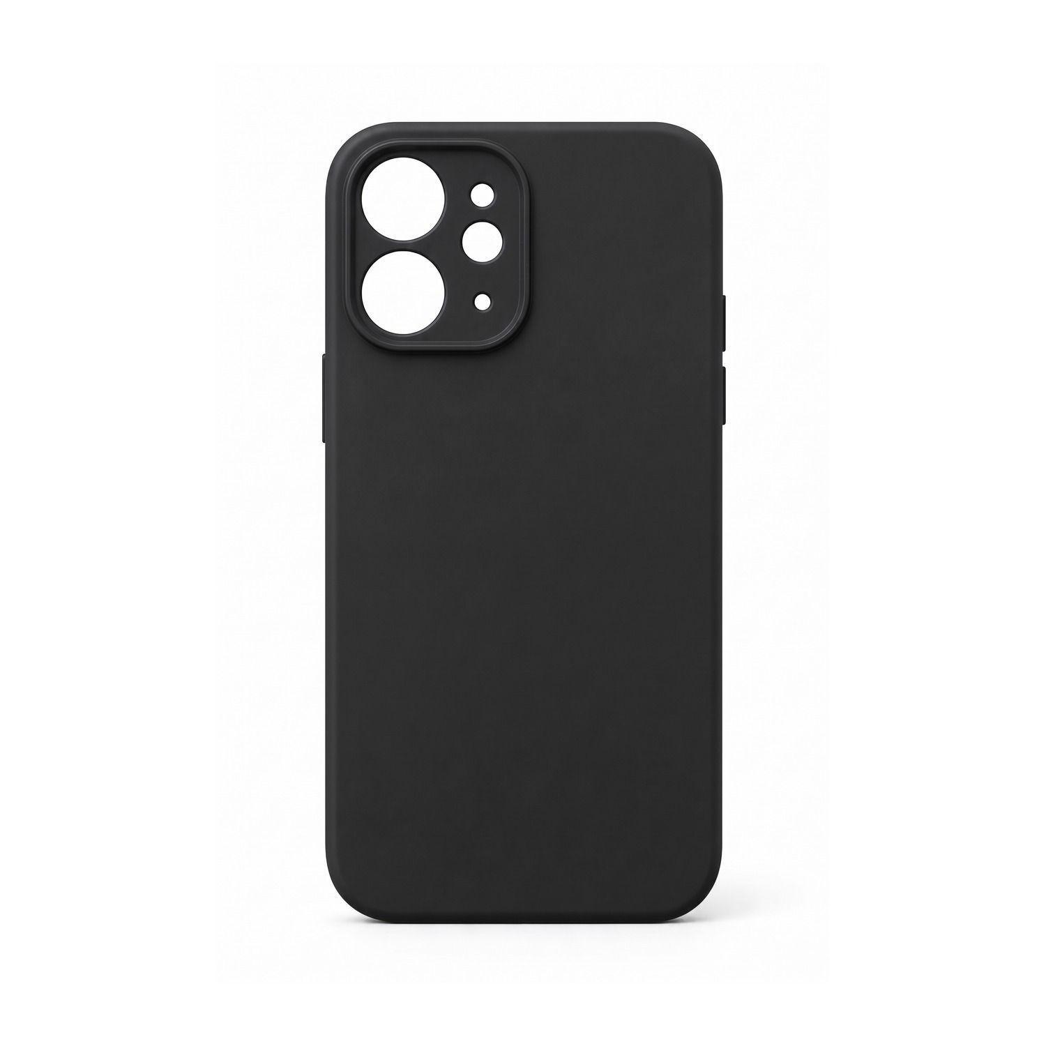 Carcasa Funda Silicona para iPhone 12 con Interior de Microfibra-1