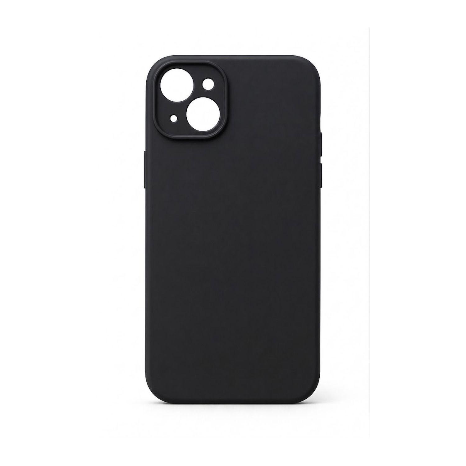 Carcasa de Silicona para iPhone 15 con Interior de Microfibra-1